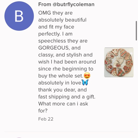 Embroidery Face Masks - Picture 15 of 16